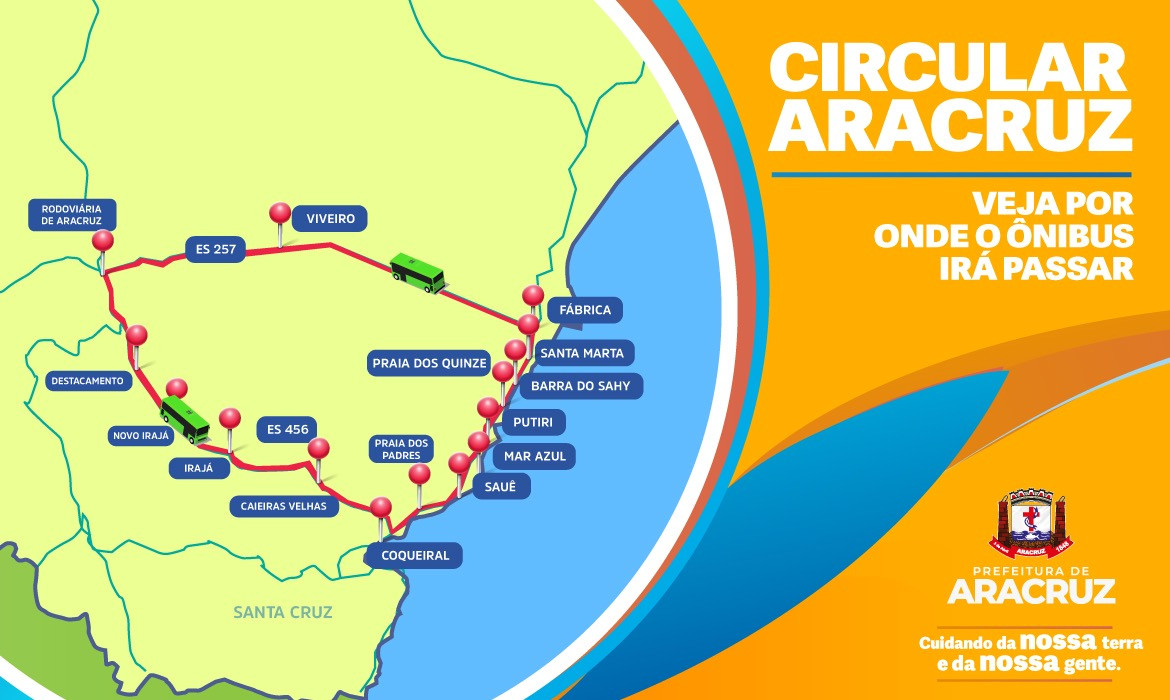 Prefeitura de Aracruz lança linhas de ônibus circulares para melhorar transporte público