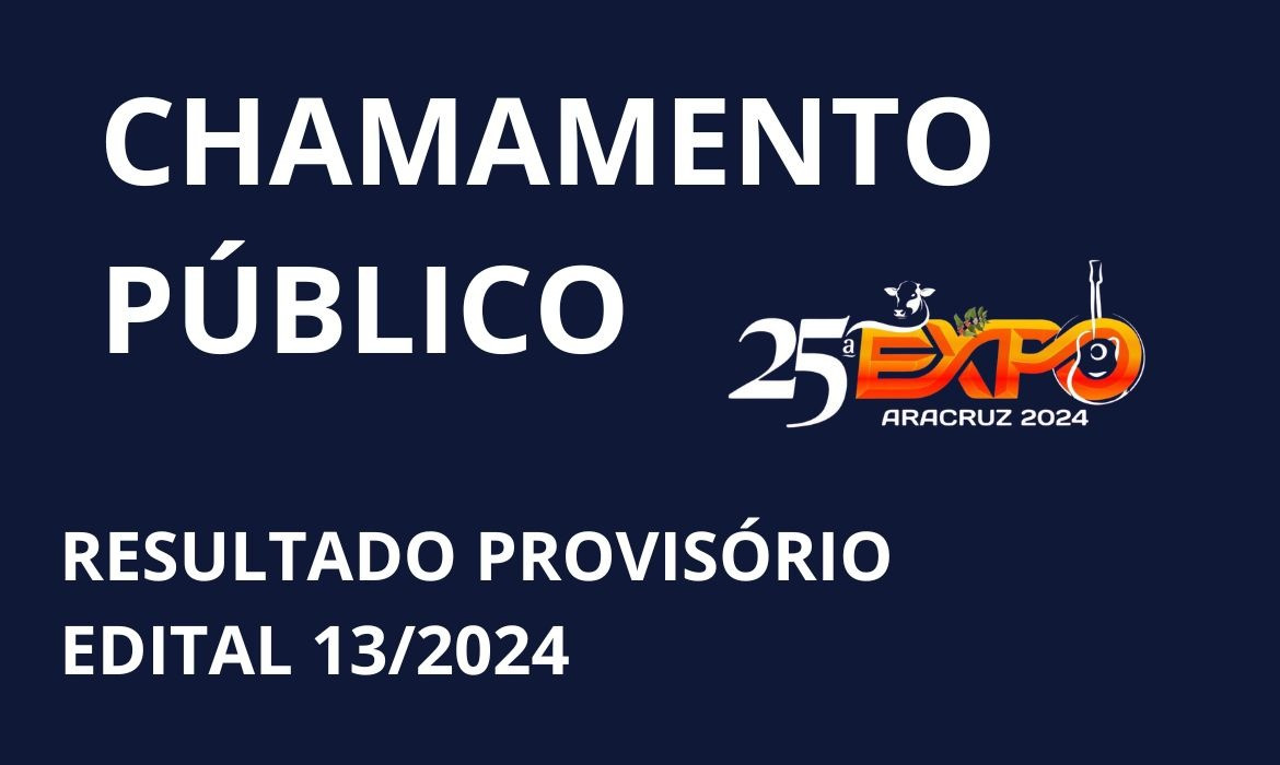 Prefeitura divulga resultado provisório das inscrições deferidas com as respectivas pontuações para exploração comercial de Camarote na 25ª EXPO Aracruz