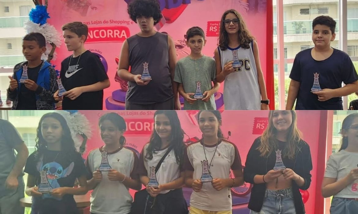 Estudantes da EMEF Ezequiel Fraga Rocha sagraram-se campeões da segunda etapa do Circuito Municipal Escolar de Xadrez