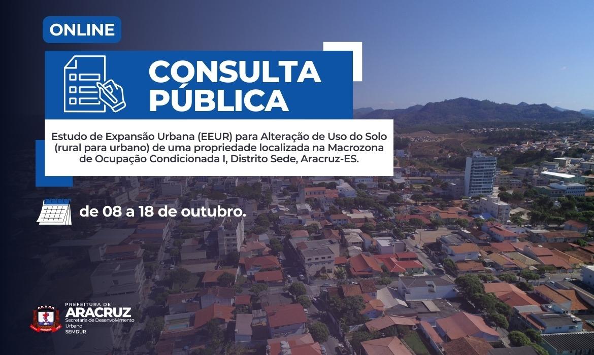 Prefeitura realiza consulta pública sobre a expansão urbana no município de Aracruz