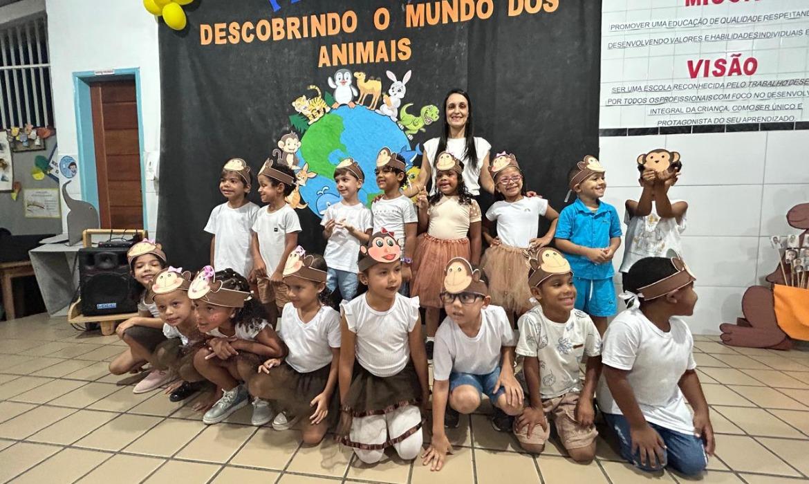 Projeto “Descobrindo o mundo dos animais” do Cmei Sete anões amplia o conhecimento das crianças sobre diferentes espécies