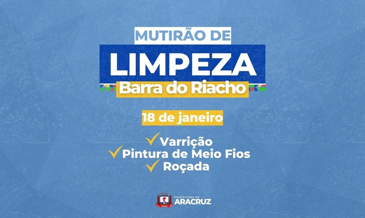 Mutirão de limpeza em Barra do Riacho