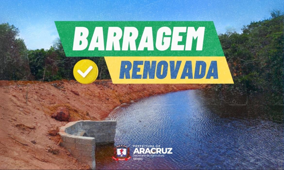 Segurança hídrica: Agricultura reconstrói Barragem da Aldeia Indígena do Irajá