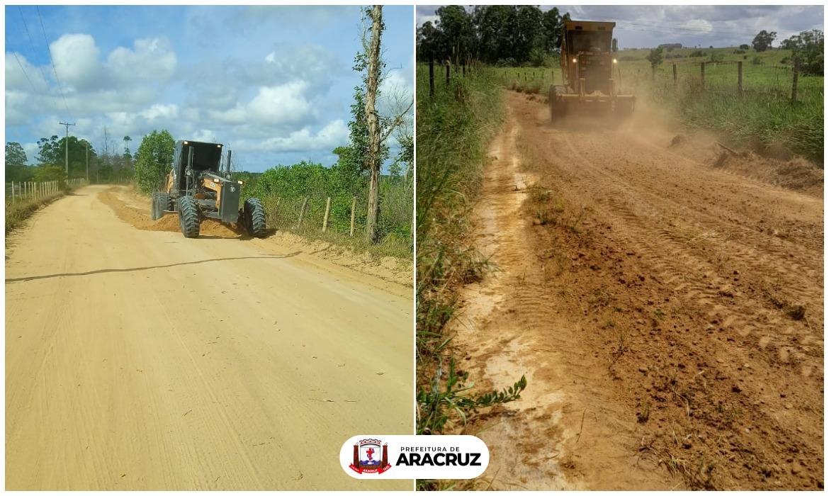 Agricultura realiza o serviço de patrolamento em diversas comunidades rurais