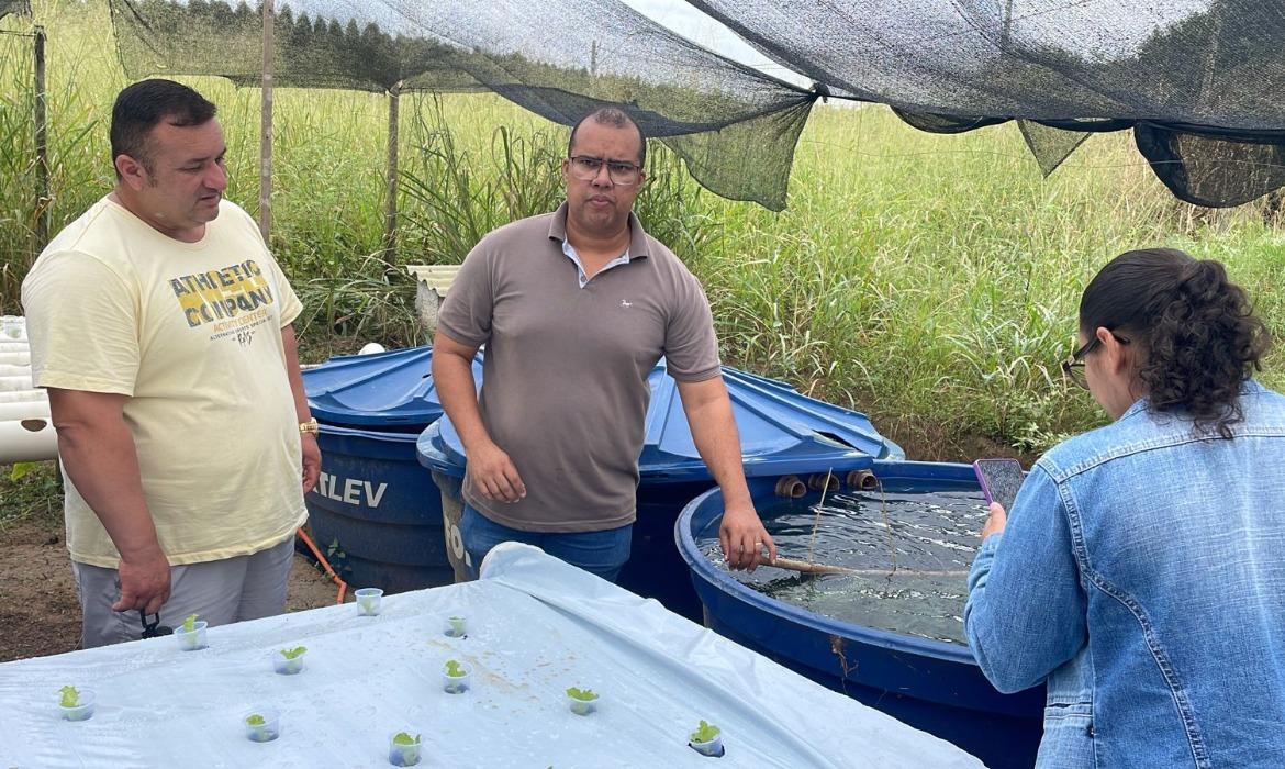 Produtores rurais participam de curso de Aquaponia realizado pela Agricultura e Incaper
