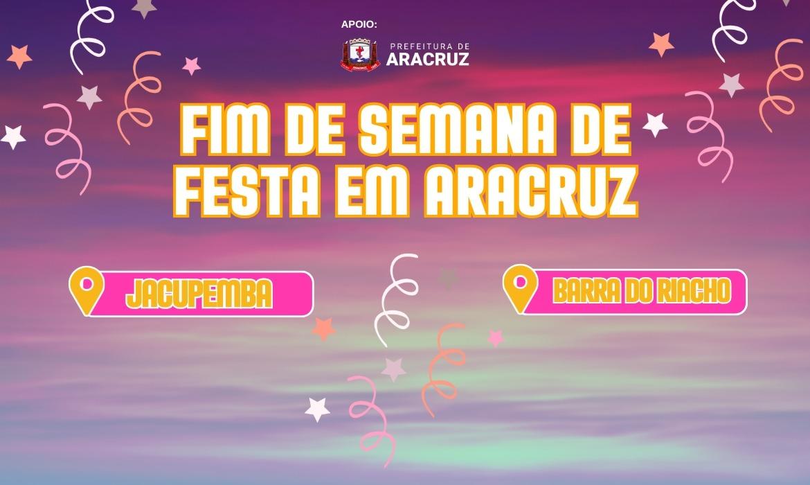 Final de semana terá programação em Barra do Riacho e Jacupemba