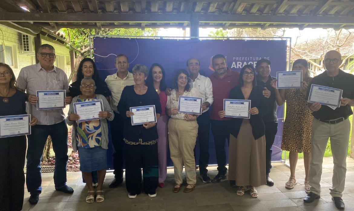 Aposentados recebem homenagem da Prefeitura de Aracruz pelo compromisso com o desenvolvimento do município