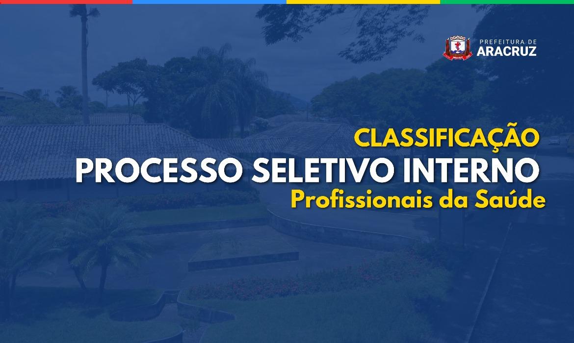 Saúde publica classificação provisória do Processo Seletivo Interno - Edital n.º 001/2025