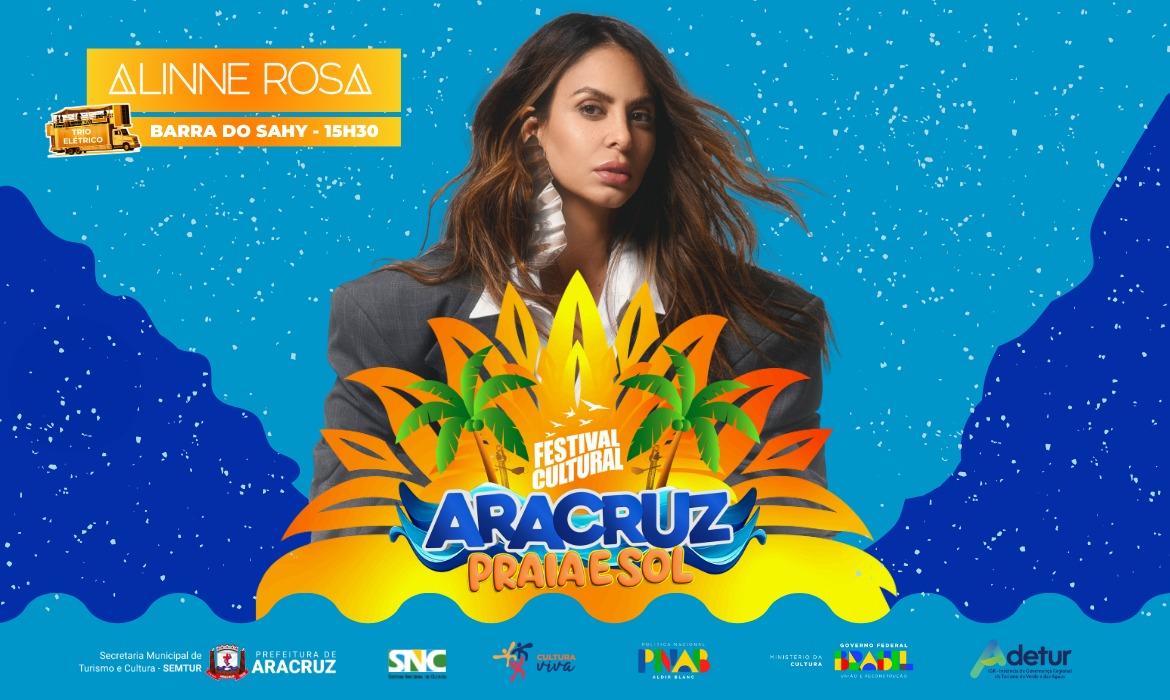 Alinne Rosa agita Barra do Sahy em fevereiro