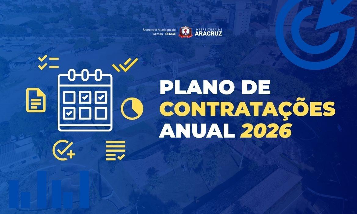 Município publica Plano de Contratações Anual e amplia previsibilidade para fornecedores