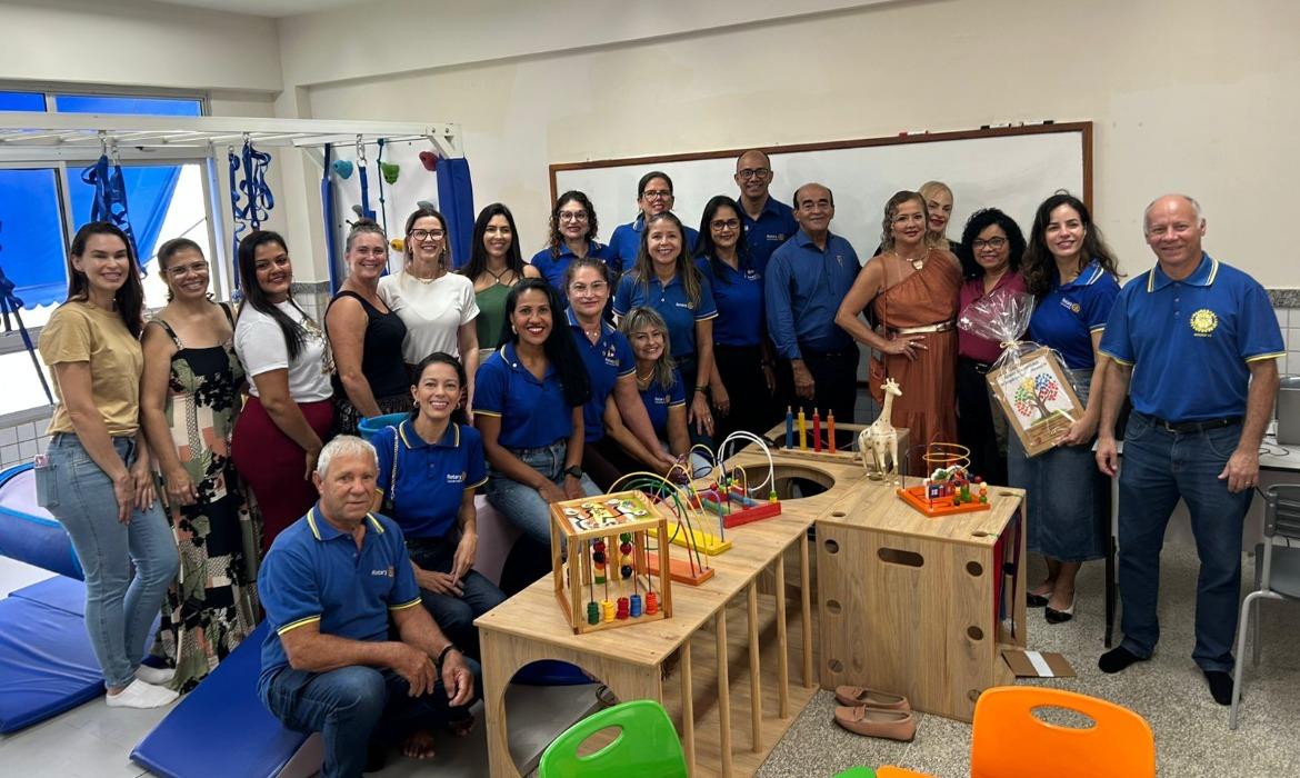 Sala Sensorial Magia do Rotary contempla outras quatro escolas da Rede Municipal de Ensino