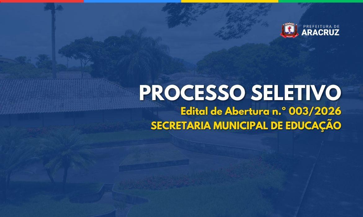 Prefeitura abre processo seletivo para Assistente de Educação