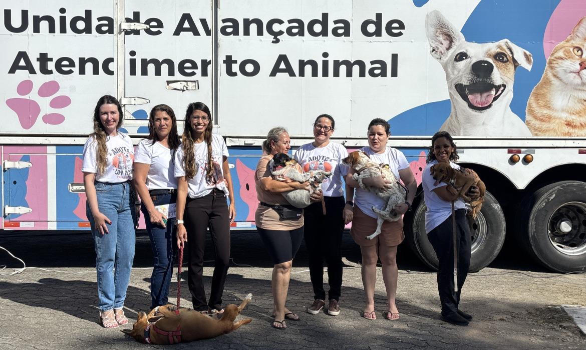 Carreta Pet Vida realizou castrações e vacinação gratuita em Aracruz