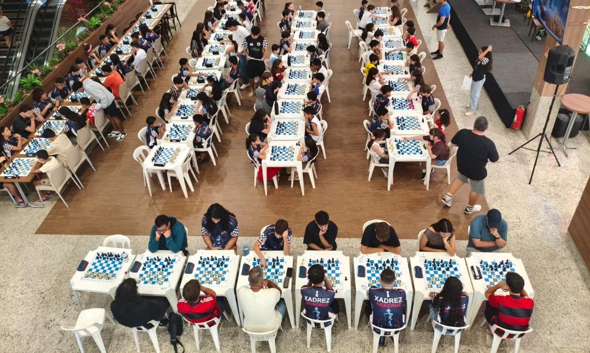 6ª Etapa do Circuito Municipal de Xadrez de Aracruz (Cimex) atrai mais de 100 estudantes