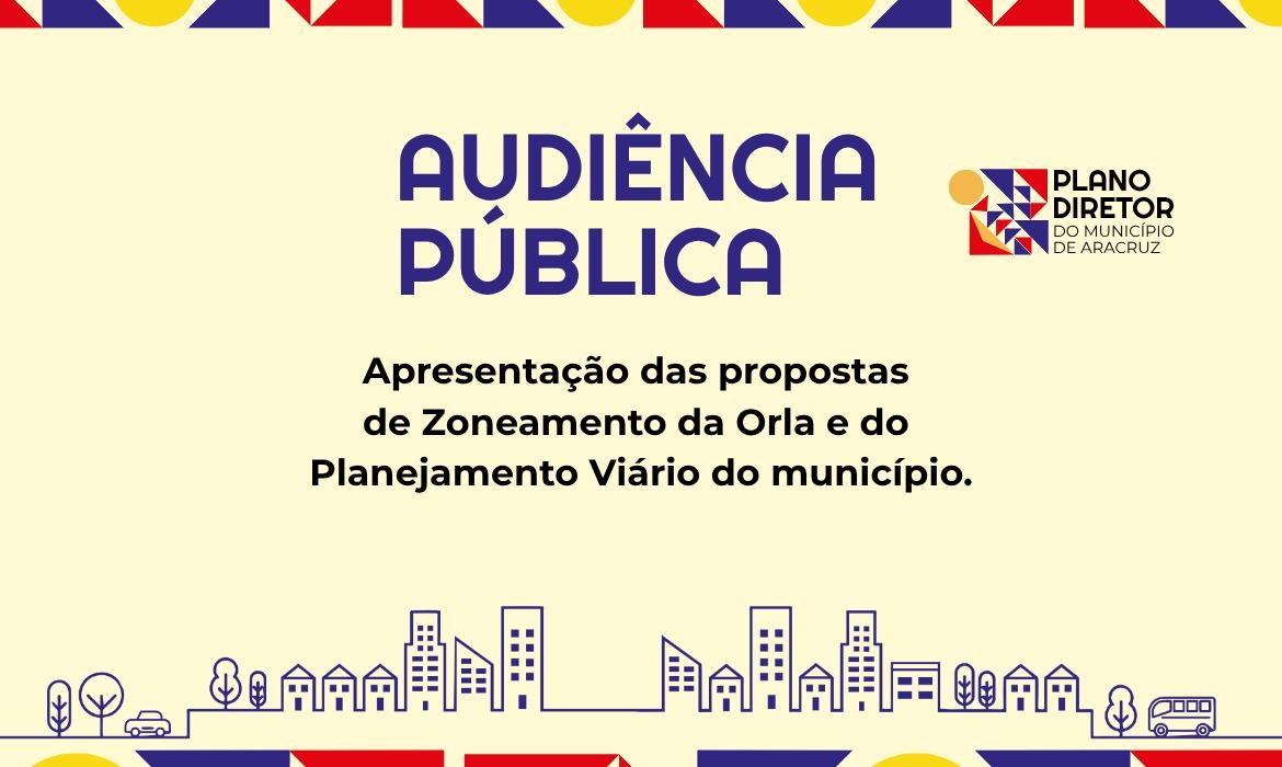 Semdur realiza Audiência Pública para apresentar as propostas de Zoneamento da Orla e Planejamento Viário