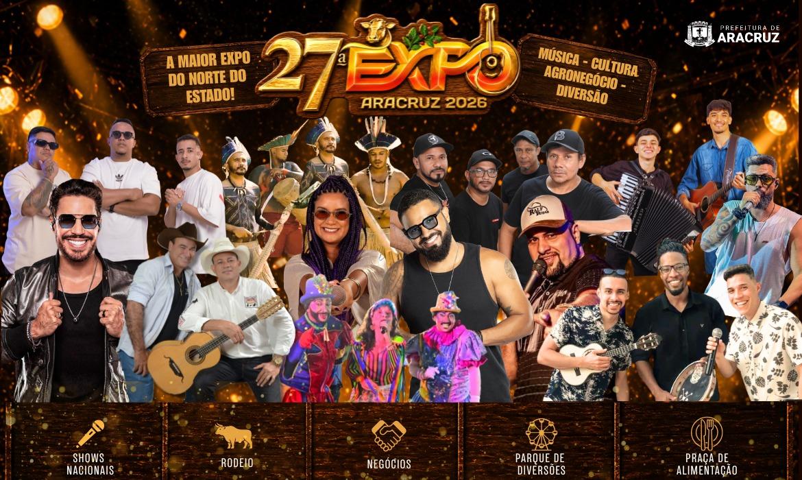 Expo Aracruz celebra a diversidade musical com talentos da cidade e da região