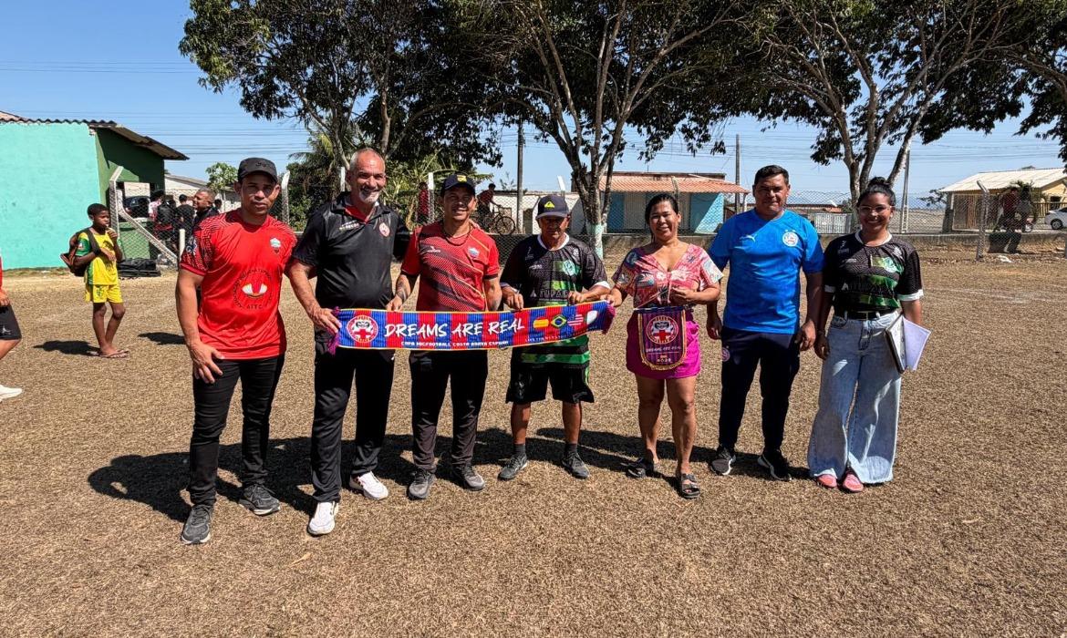 Estudantes de escolas indígenas participam da tradicional peneira de futebol de Irajá