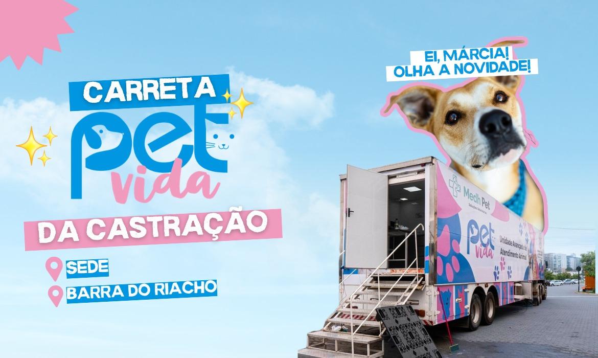 Carreta Pet Vida volta a Aracruz para oferecer serviços gratuitos para cães e gatos
