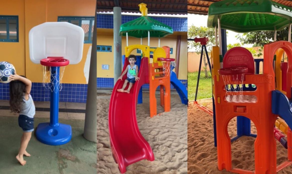 Prefeitura de Aracruz adquire novos brinquedos pedagógicos e playgrounds para escolas da Educação Infantil