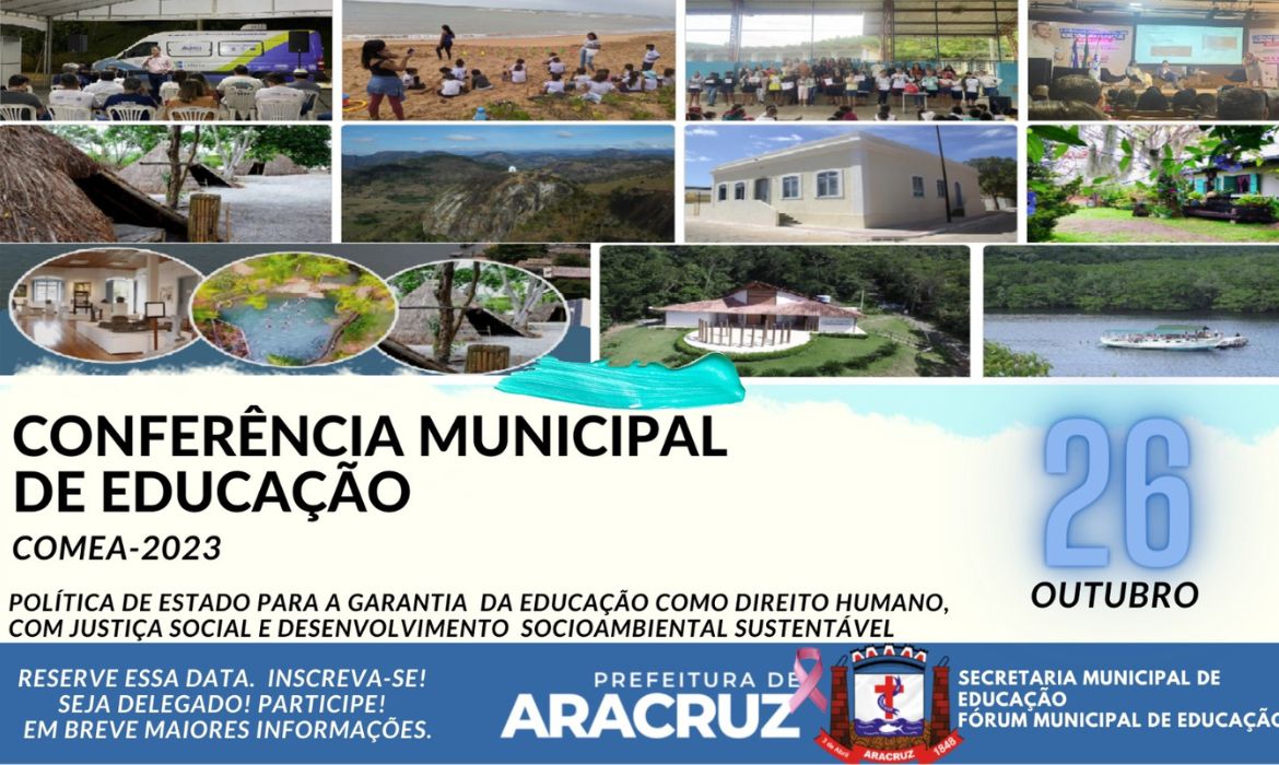 Inscrições para a Conferência Municipal de Educação (COMEA2023) se iniciam nesta segunda-feira (16)