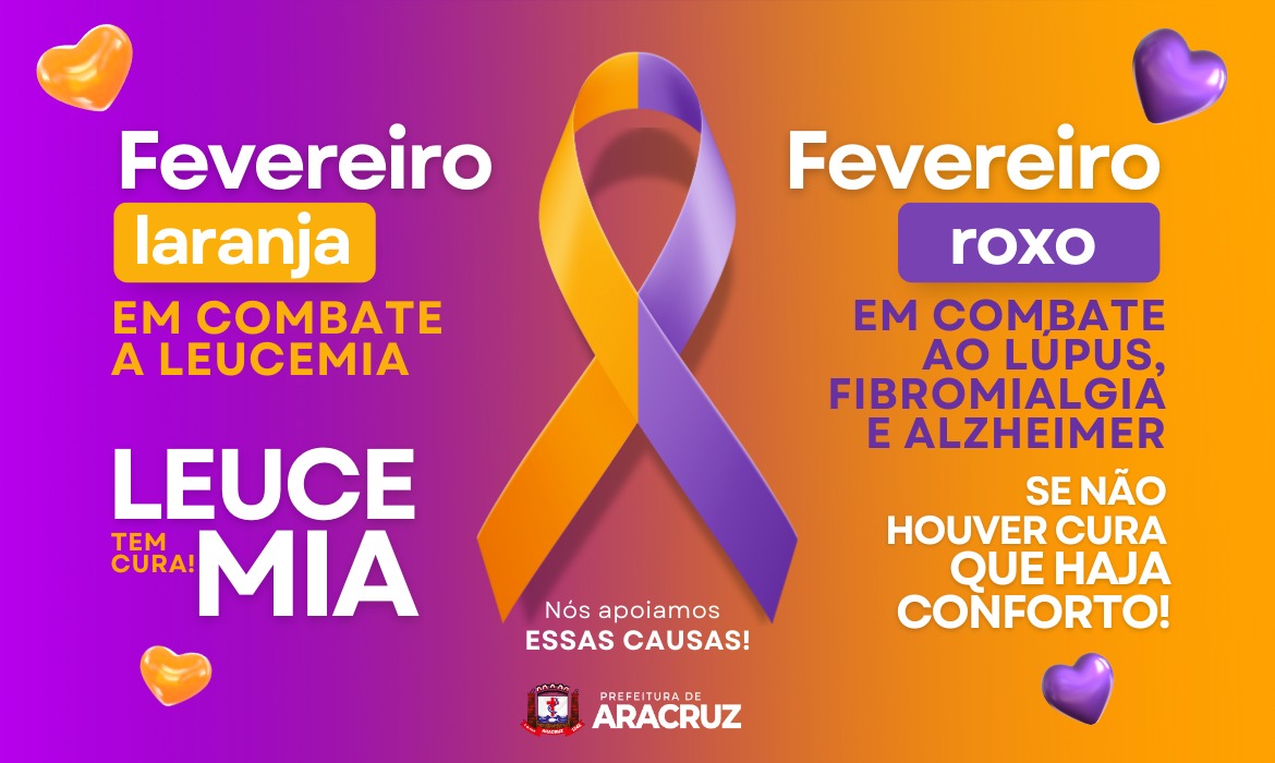 Fevereiro Roxo e Laranja destaca prevenção do alzheimer, fibromialgia, lúpus e leucemia