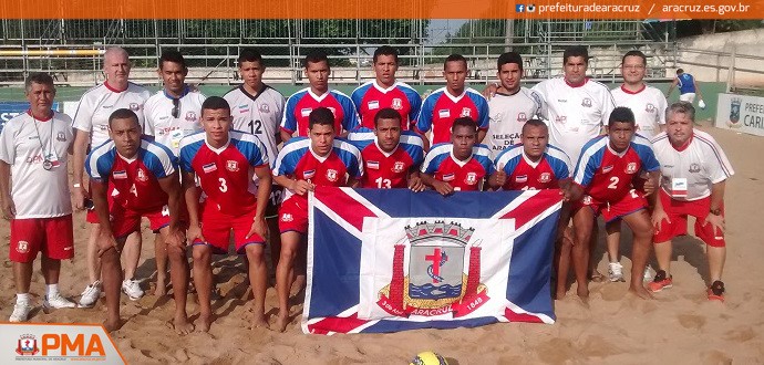 Seleção de Aracruz é desclassificada das semi finais do campeonato de beach soccer 2015