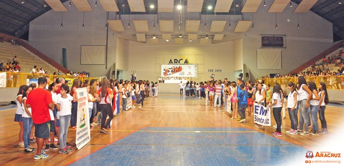 JOEMA: a abertura da 18ª edição foi um sucesso e reuniu professores, alunos e autoridades no ginásio da Arca