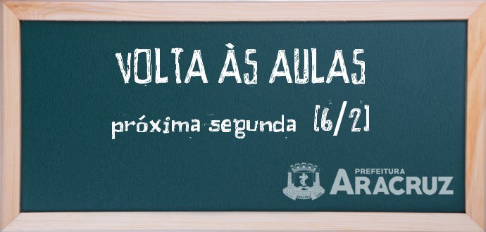 Alunos da rede municipal de Aracruz retornam às aulas na próxima segunda (06/02)