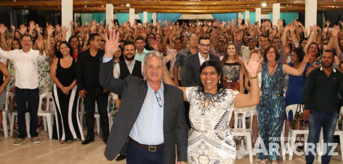 Professores da rede municipal participam de aula inaugural