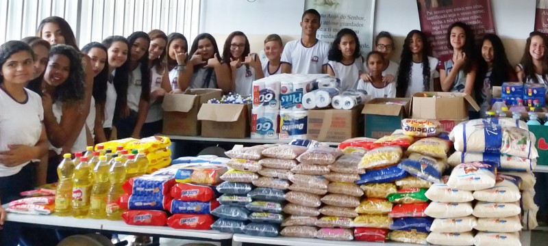 Ações de solidariedade marcam o Dia do Estudante na Emef Zilca Nunes Vieira Bermudes