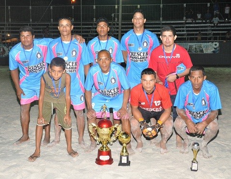 Equipes de Caieiras Velha são as grandes vencedoras da Taça Aracruz de Beach Soccer