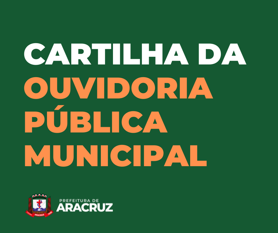 Cidadania: acesse a Cartilha da Ouvidoria Pública Municipal 