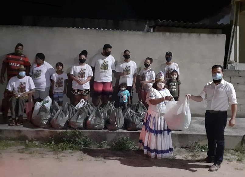 Grupos culturais de Aracruz recebem cestas verdes do programa ES Solidário