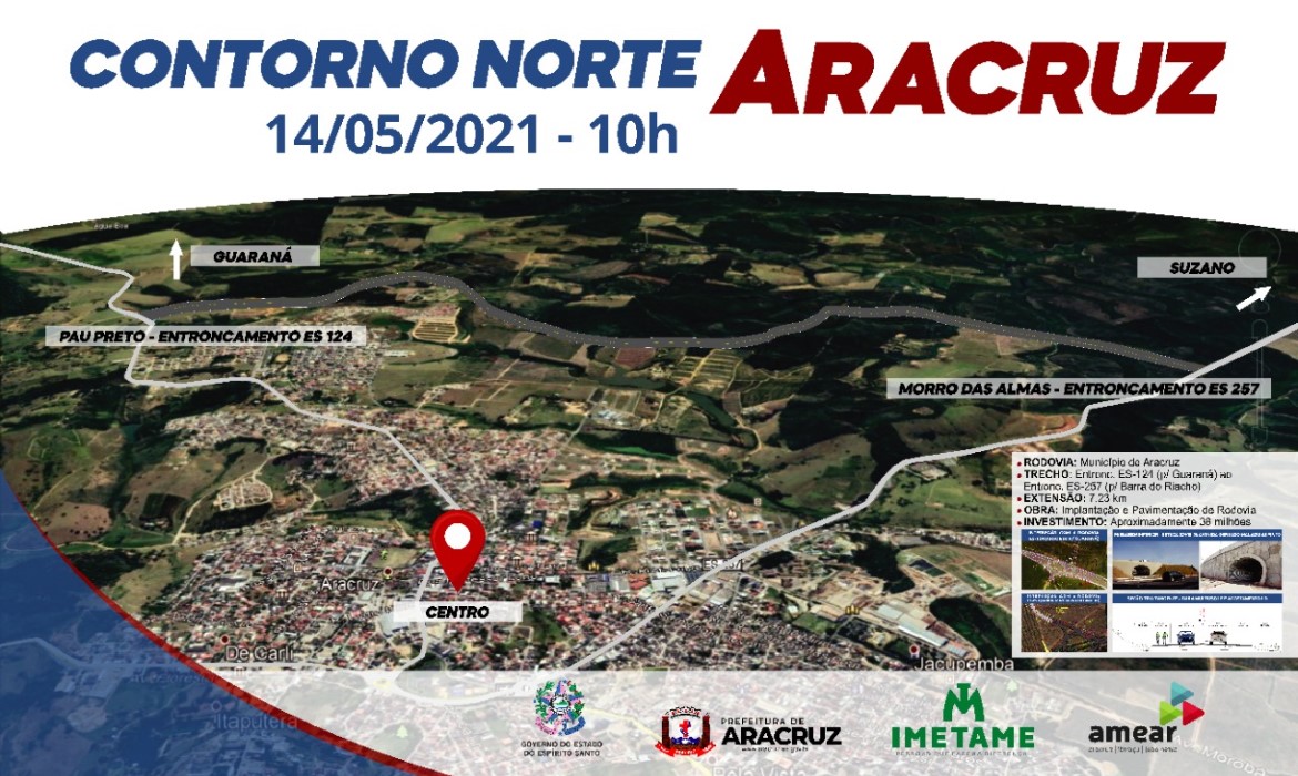 Contorno Norte Aracruz: ordem de serviço será assinada na próxima sexta-feira (14)