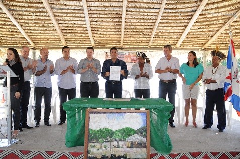 Assinada Ordem de Serviço para construção da Escola Indígena Pau Brasil