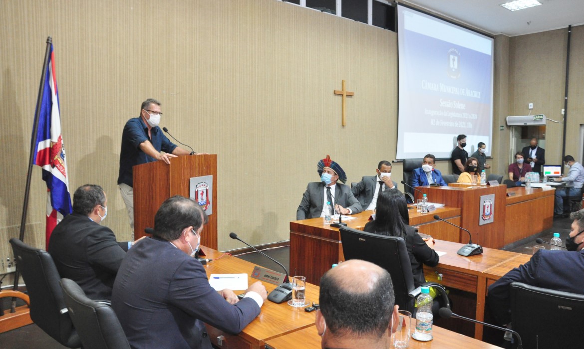 Prefeitura presente na primeira sessão solene na Câmara de vereadores de Aracruz 