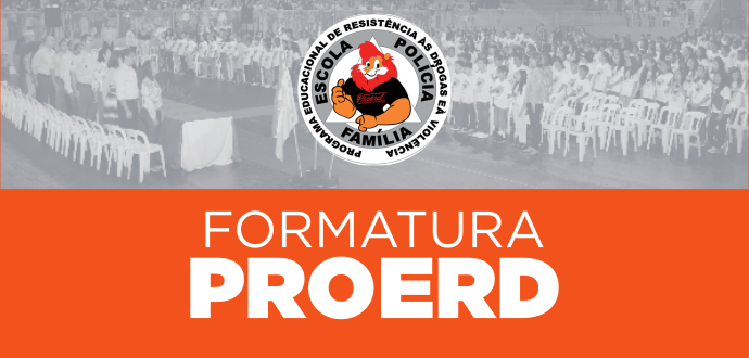 Alunos do Proerd participam de formatura