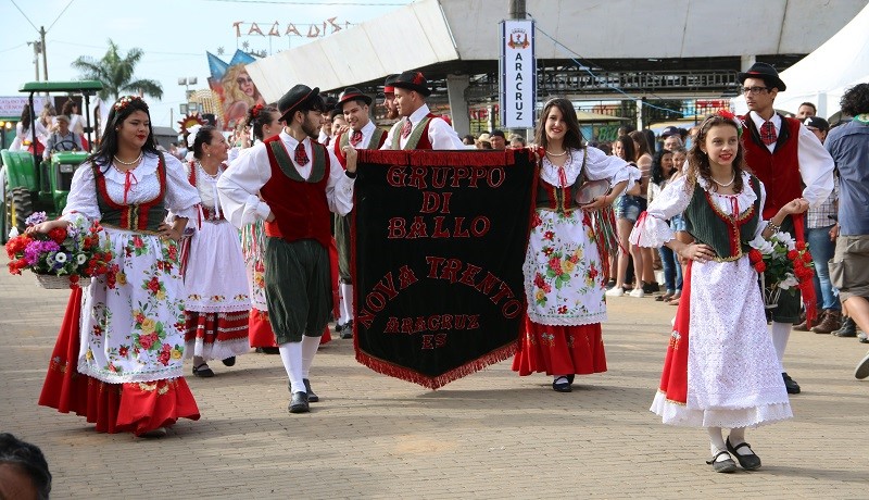 Culinárias, apresentações culturais e carretela na 8ª Itália Unita de Guaraná