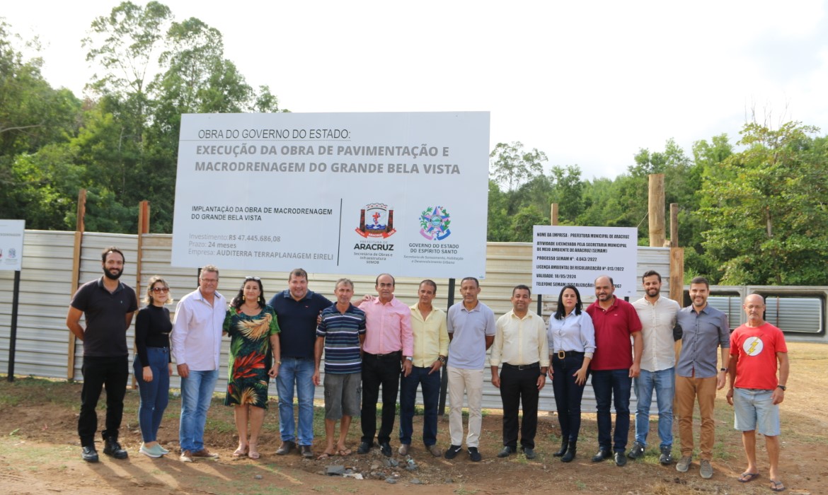 Começa a obra do valão da Grande Bela Vista 