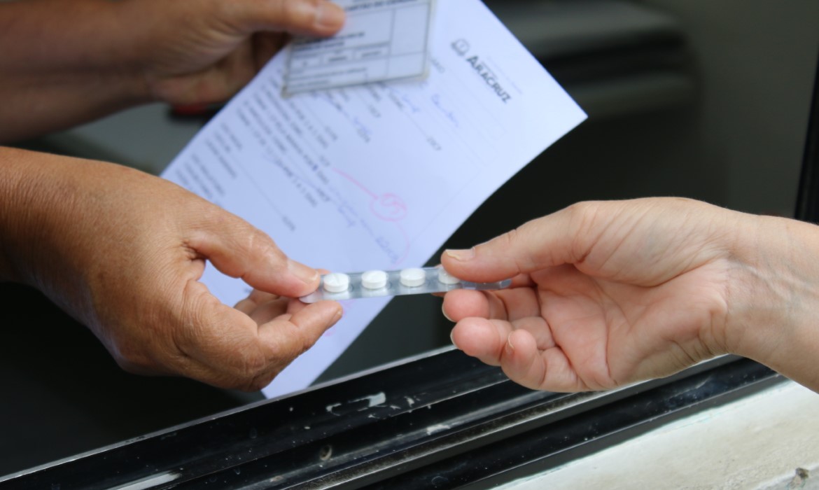 Prefeitura disponibiliza espaço para fornecer medicamentos essenciais, no bairro Morobá