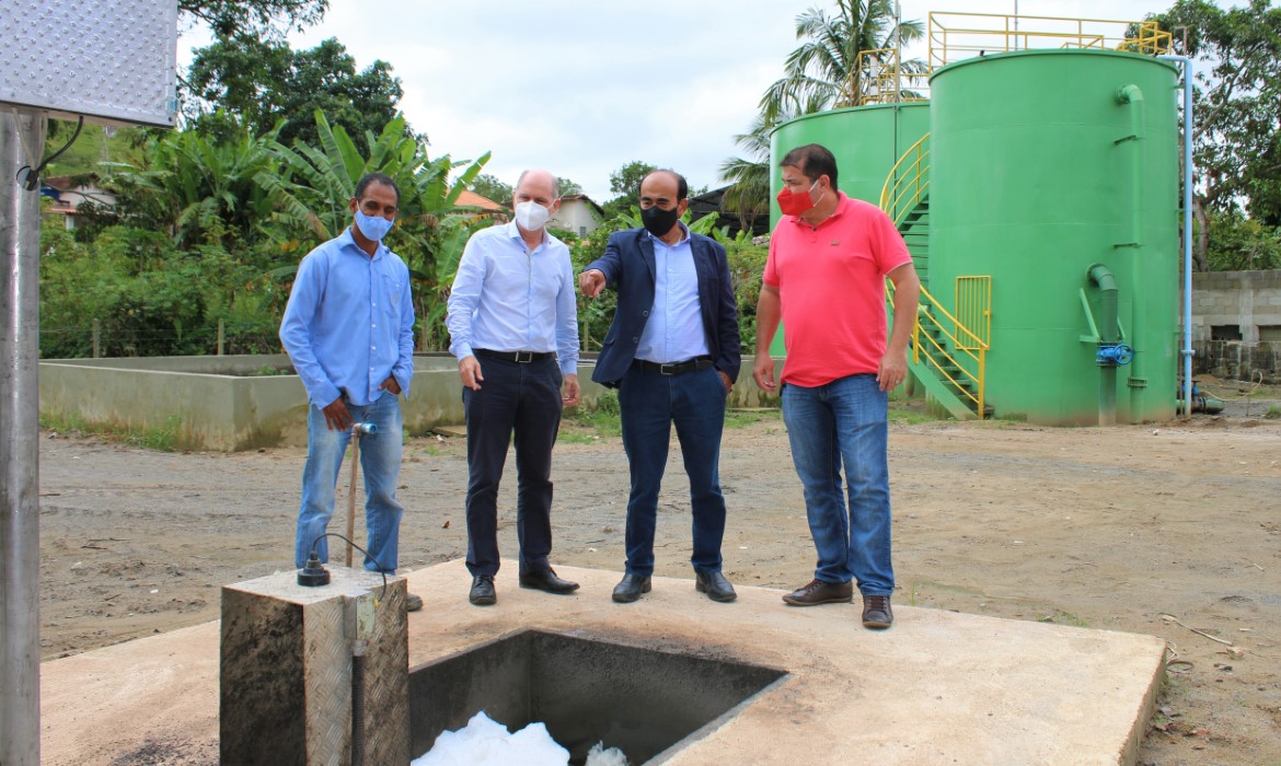 Prefeito e diretor do SAAE visitam obras de reforma e modernização da ETE Guaraná