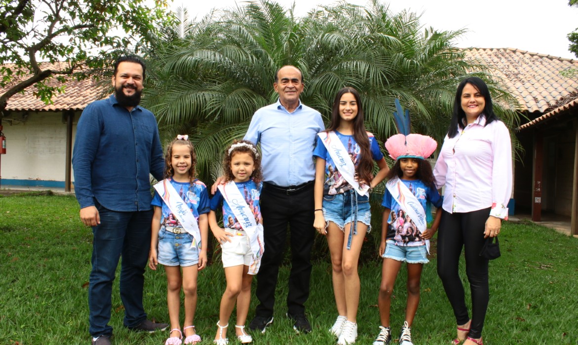 Prefeito recebe candidatas aracruzenses ao Miss Espírito Santo Mini, Mirim, Juvenil e Teen 2021