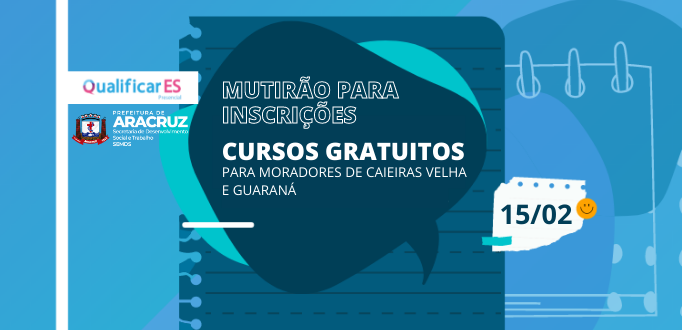 Mutirão para inscrições em cursos gratuitos acontece nesta terça (15) em Caieiras e Guaraná 