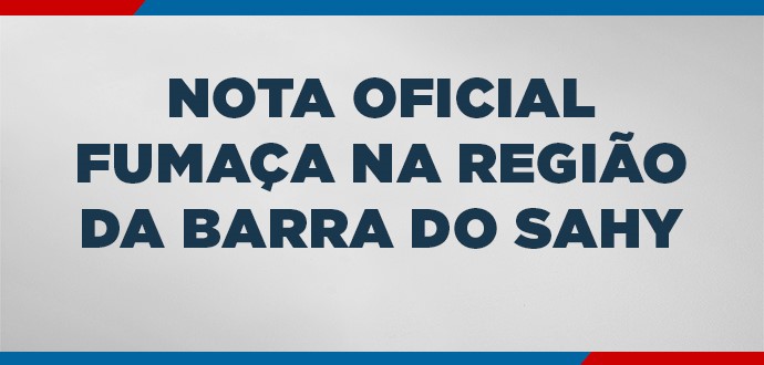 Fumaça na região de Barra do Sahy