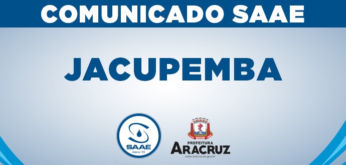 Comunicado SAAE Jacupemba