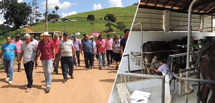 Agricultura: Produtores de leite de Aracruz visitam Embrapa gado de leite em Minas Gerais