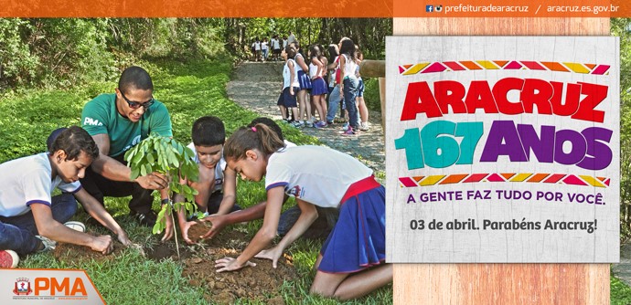 A população de Aracruz comemora o aniversário de 167 anos da cidade