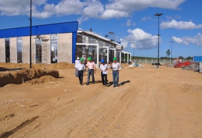 Prefeito visita obras do Centro Integrado SESI/Senai/IEL em Aracruz