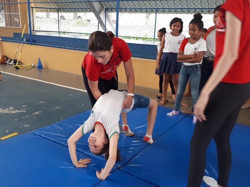 Alunos do Cmeb Professora Maria Luiza Devens participam de atividades do programa “Esfa Na Minha Escola”