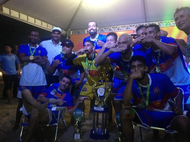 Campeões fazem a festa nas finais de Beach soccer verão 2019